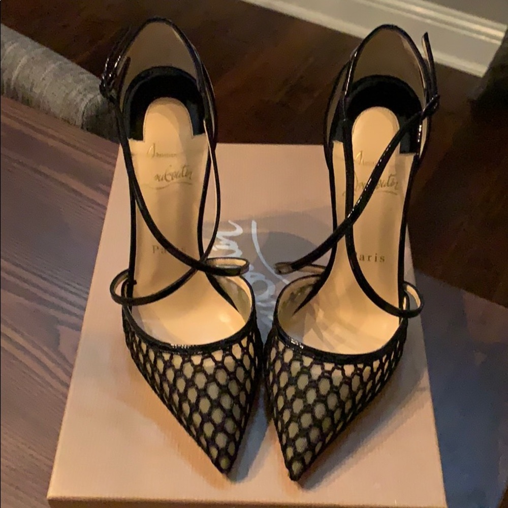 Louboutin Cross Blake 120 Knot/Patent Leather